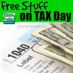 Income Tax Freebies 2015 {Free Stuff on Tax Day