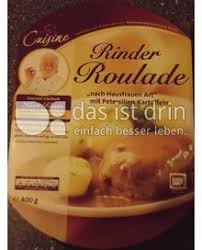 Cuisine Gourmet-Chefkoch Kurt Kosin Rinder Roulade: 90,0 Kalorien ...