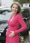 Perfect in pink: Charlotte Hawkins is glowing as she shows off.