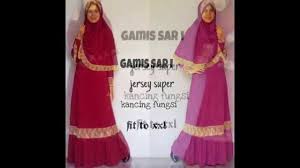 Jual Baju muslim gamis syar'i online bahan jersey modern harga ...