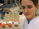 Egg scare: Laboratory worker Ulrike Behringer tests eggs for dioxin ...