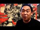 David Choe paints poster of