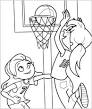 Basketball coloring page