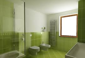 Desain Keramik Dinding Kamar Mandi Warna Hijau