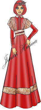 Desain Baju Pesta Muslimah | Fashion Design | Pinterest