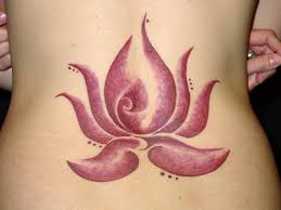 Red flower tattoos