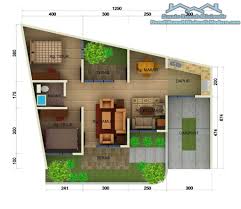 Denah Rumah Minimalis Modern 1 Lantai - Modern Sederhana - Gambar ...