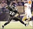 Ed Reed's jacket on fire.