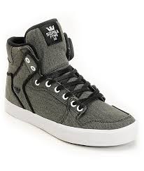 Supra Vaider Black Washed Canvas Shoes at Zumiez : PDP