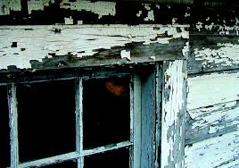 window with lead paint