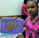 Karen McLaughlin led the workshop in painting apples with pastels. - 6a0147e1be4964970b0168e53eafc9970c-800wi