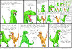 Dinosaur Comics - October 17th, 2008 - awesome fun times!