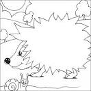 Hedgehog coloring page