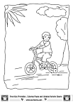 Bike Riding coloring page