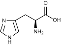 L-Histidine Chemical Structure