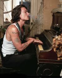 Johnny Depp at the Piano