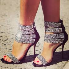 Shoes: heels, black, silver, they, look, fabulous, them, tumblr ...