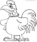 Rooster coloring page