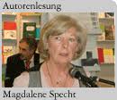... Autorin Magdalene Specht bei ihrer Lesung auf der Frankfurter Buchmesse ...