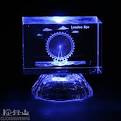 Colour Changing Light Up London Eye Laser Art Crystal Souvenirs