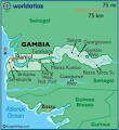Gambia Map - Map of Gambia, Gambia Information - World Atlas.
