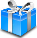 Blue Gift clip art   Download free Christmas vectors