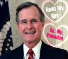 George HW Bush valentine. Taft valentine. Clinton valentine - george-hw-bush-valentine-550x478