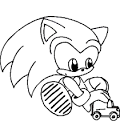 Sonic coloring page