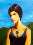 Pastel Paintings and Drawings by Sean Erik O'Connor. - IrishGirl-Acrylic-SeanErikOConnor