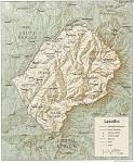 Country Map of Lesotho