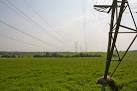 The lefthand line is part of the supergrid carrying power at 400 KV between - via Daymix
