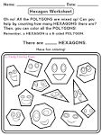 Hexagon coloring page
