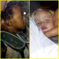 Zahara Jolie-Pitt and Shiloh Jolie-Pitt leave the Lenval Hospital in Nice,