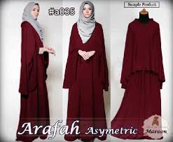 Busana Muslim Arafah Hijab A035 - Baju Gamis Syari