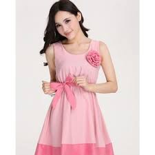 Baju Dress Lucu Gaya Korea KP 9564 E Pink | Grosir Baju Korea Murah