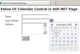 Using the ASP.NET Calendar Control and Yahoo.UI.Calendar in ASP ... - Yahoo_UI_Calender_in_ASPNET