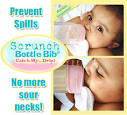 Scrunch Bottle Bib - Baby bibs for clean bottle feeding. Easy and ...