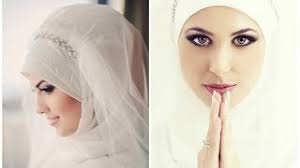 Simple Bridal Hijab Tutorial - YouTube