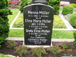 Grab von Menno Müller (02.02.1859-28.08.1944), Friedhof Visquard - vi103