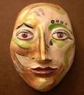 Art: Face Mask-Sculpture by Artist Sherry Key - Face-Mask-Sculpture