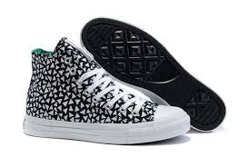 Converse White Triangle Print High Top Marimekko Sneakers Black ...