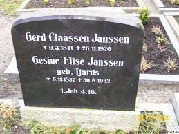 Grab von Gesine Elise Janssen (geb. Tjards) (05.11.1857-30.08.1932 ... - rs046