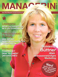 Managerin Magazin mit Titelcover Susanne Büttner | Marketing ...