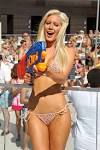 Bikini Tops: Heidi Montag Putting Those Big Fake Boobs to Work in