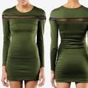 Frosty Mint: Grey Antics by Grey Ant Split Up Long Sleeve Dress