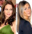 Angelina Jolie and Jennifer