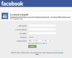 Facebook �ye ol kaydol