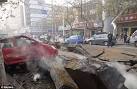 Giant explosion caused by workers repairing oil pipe leak kills 35.