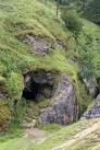 Castleton: near former Odin Mine. Disused lead mine workings - cave and - via Daymix