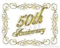 Royalty Free Stock Photos: 50th Anniversary Invitation 3D illustration
